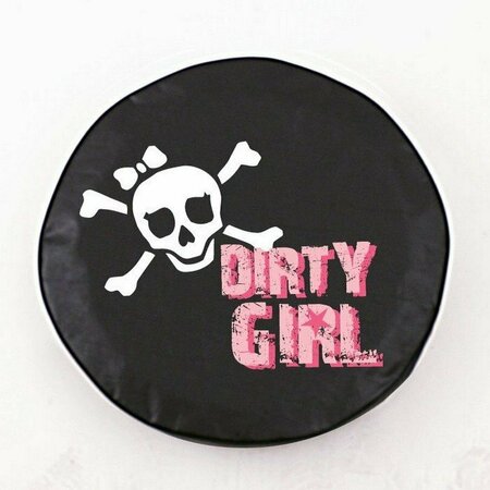 HOLLAND BAR STOOL CO 24" x 8" Dirty Girl (Skull) Tire Cover TCNDGSkulBK